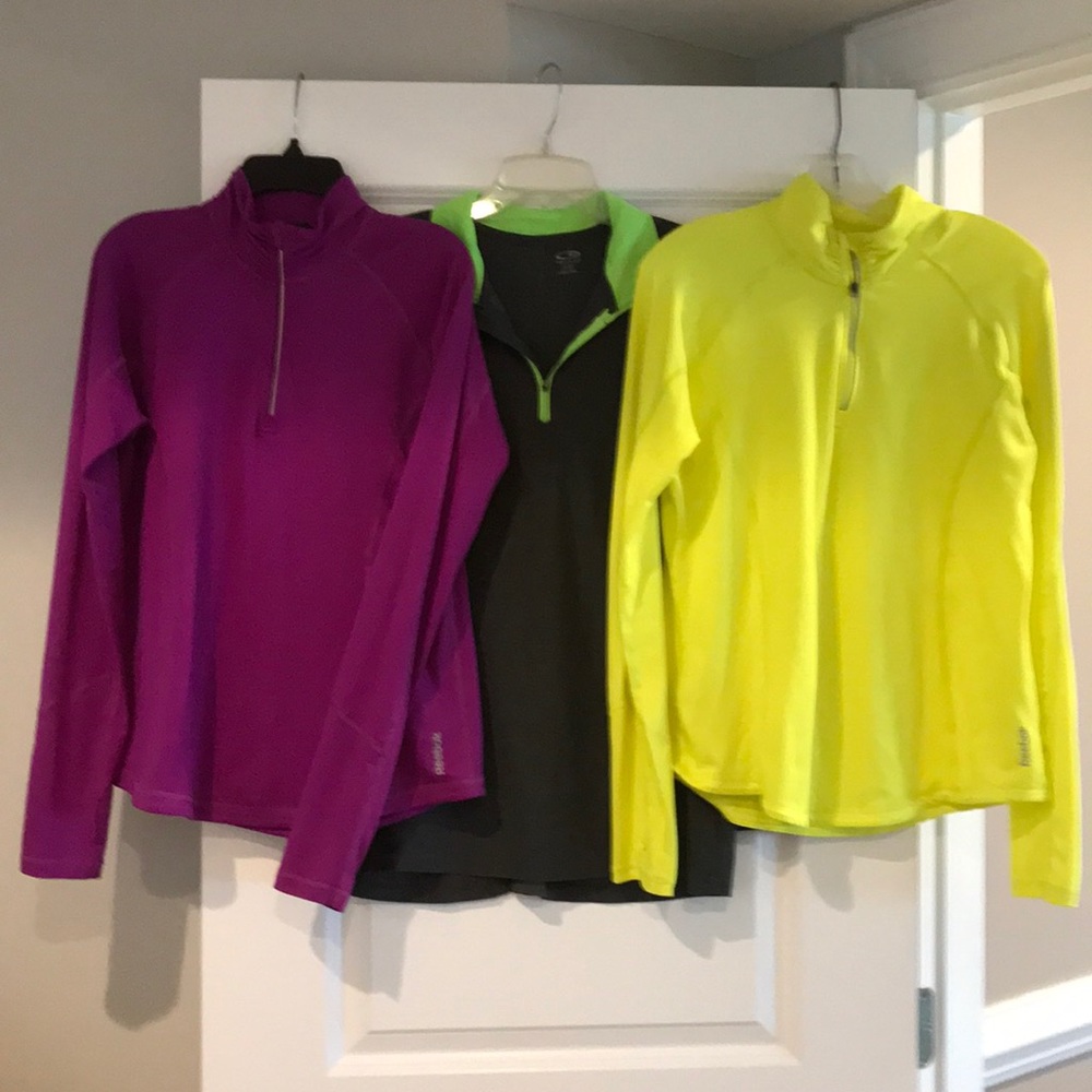 Reebok and Champion athletic pullovers